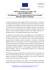 Statement by the Maltese EU Presidency on the so-called parliamentary elections in the occupied Abkhazia region of Georgia