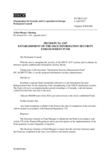 Permanent Council Decision No. 1247