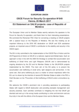 Statement by the Maltese EU Presidency in response to the presentations by Mr. O. Nicolae Babin, by Lieutenant Colonel A. Camerzan, by Ms. B. Balon, and by Mr. L. Karakas