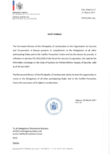 Response by the Delegation of Liechtenstein to the Questionnaire on the Code of Conduct on Politico-Military Aspects of Security