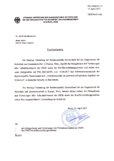 Response by the Delegation of Germany to the Questionnaire on the Code of Conduct on Politico-Military Aspects of Security