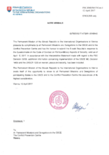 Response by the Delegation of Slovakia to the Questionnaire on the Code of Conduct on Politico-Military Aspects of Security