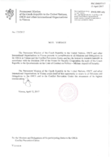 Response by the Delegation of the Czech Republic to the Questionnaire on the Code of Conduct on Politico-Military Aspects of Security Response by the Delegation of the Czech Republic to the Questionnaire on the Code of Conduct on Politico-Military Aspects of Security