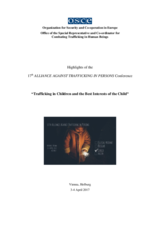 Highlights of the 17th Alliance against Trafficking in Persons Conference