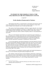 Statement by the Maltese EU Presidency on reports of arrests and murders of homosexual men by the Chechen authorities