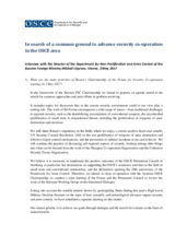 In search of a common ground to advance security co-operation in the OSCE area