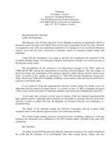 Statement by Evgeny Sysoev, Executive Committee Director of the SCO Regional Anti-Terrorist Structure 