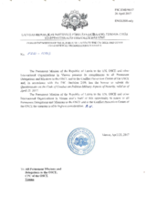 Response by the Delegation of Latvia to the Questionnaire on the Code of Conduct on Politico-Military Aspects of Security Response by the Delegation of Latvia to the Questionnaire on the Code of Conduct on Politico-Military Aspects of Security