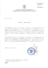 Response by the Delegation of Estonia to the Questionnaire on the Code of Conduct on Politico-Military Aspects of Security