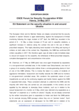 Statement by the Maltese EU Presidency on the situation in and around Ukraine