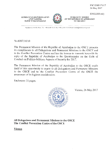 Response by the Delegation of Azerbaijan to the Questionnaire on the Code of Conduct on Politico-Military Aspects of Security