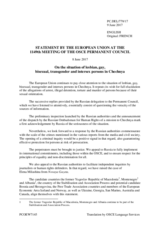 Statement by the Maltese EU Presidency on the situation of LGBTI persons in Chechnya