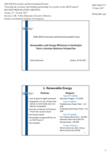 Presentation by Mr. Tobias Baumann, Executive Director