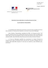 Déclaration franco-allemande - Cas de Valentina Tcherevatienko