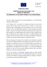 Statement by the Maltese EU Presidency on the the death penalty in the United States of America