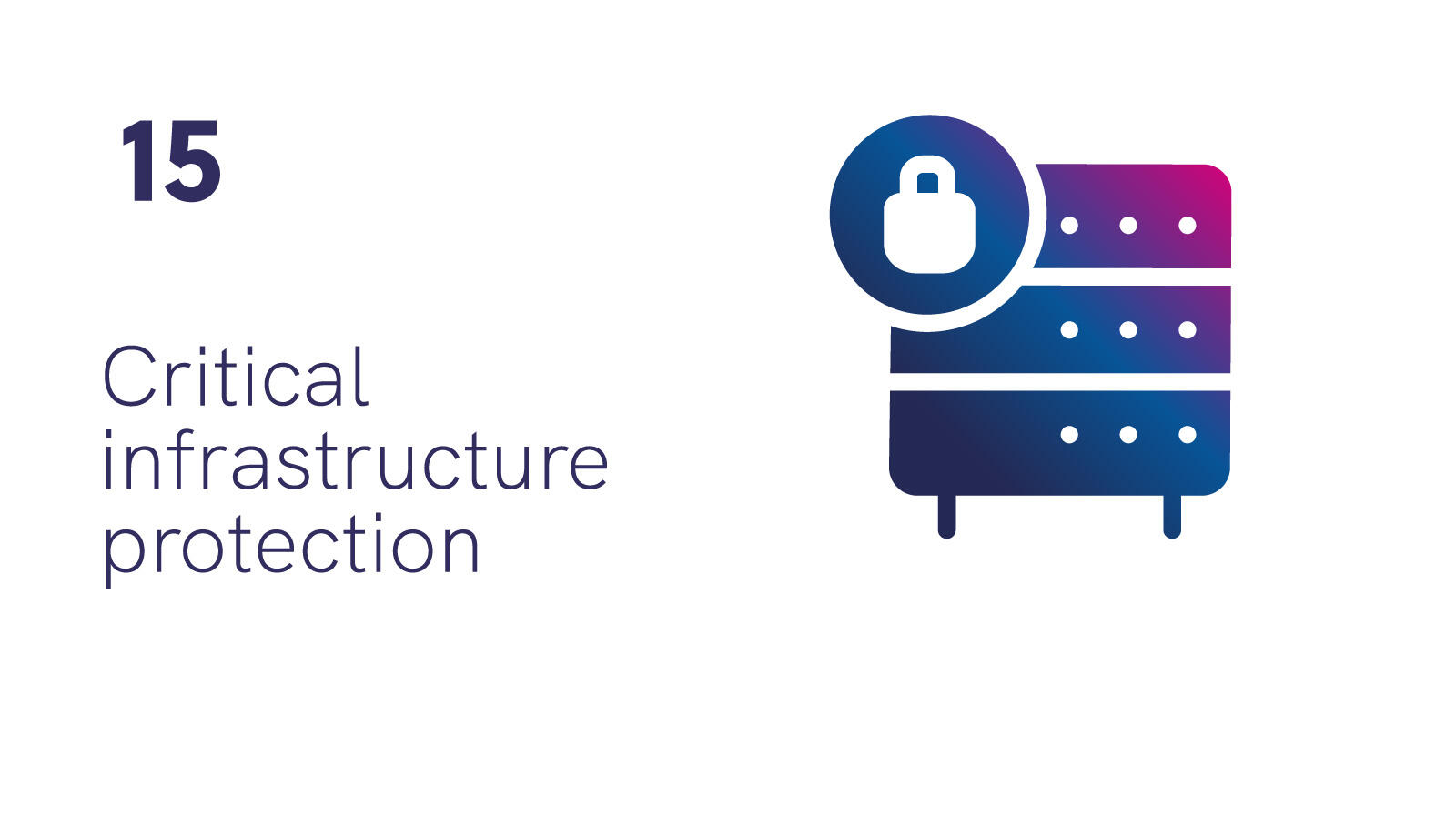 Number 15: Critical infrastructure protection
